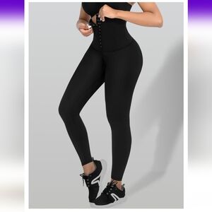 High-waisted leggings with tummy control, non-see-through compression workout.